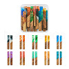  20Pcs 10 Styles Transparent Resin & Walnut Wood Big Pendants RESI-TA0001-59-9