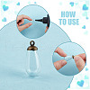 DELORIGIN 9Pcs 3 Styles Alloy Bead Cap Pendant Bails FIND-DR0001-20B-5