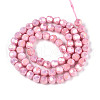 Electroplate Glass Beads Strands EGLA-T021-6mm-15-04-2