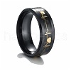 Valentine's Day Stainless Steel Heartbeat Couple Rings PW-WG1AF21-06-1