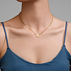 Daisy Flower 304 Stainless Steel Chain Necklaces FS-WGEC3D7-01-1