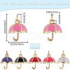 Beebeecraft 10Pcs Real 18K Gold Plated Brass Charms KK-BBC0014-86-2