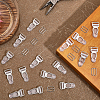 CHGCRAFT 40Pcs 2 Style Alloy & Plastic Garter Strap Adjustment Buckles FIND-CA0008-16-4