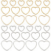 SUNNYCLUE 60Pcs 6 Style 304 Stainless Steel Linking Ring STAS-SC0004-53-1