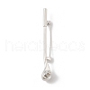 Golf Club Alloy Cubic Zirconia Brooches JEWB-M050-01P-01-1
