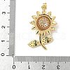 Brass Micro Pave Cubic Zirconia Pendants KK-Q068-15G-3
