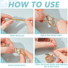 6Pcs Crystal Cage Holder Necklace NJEW-AB00036-4