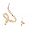 Alloy Wrap Snake Cuff Bangles & Rings Sets for Women SJEW-R001-01KCG-2