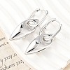 Horse Eye Brass Hoop Earrings for Women EJEW-U057-06D-02P-3