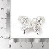 Brass Micro Pave Clear Cubic Zirconia Pendants KK-A236-07S-3