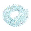 Transparent Glass Beads Strands EGLA-N016-6mm-01-2