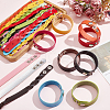 ANATTASOUL 30Pcs 30 Colors PU Leather Braided Cord Bracelet BJEW-AN0001-85-7