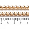 UV Plating Pearlized Glass Pearl Beads Strands GLAA-F128-01A-T8-2