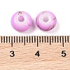 Opaque Spray Painted Glass Beads X1-GLAA-G118-01F-3