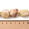 Raw Rough Natural Yellow Jade Beads Strands G-Z087-B22-5