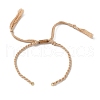 Braided Cotton Cord Bracelet Making MAK-L043-02G-14-1