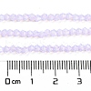 Baking Painted Transparent Glass Beads Strands DGLA-F029-J2mm-07-5