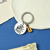 Alloy Enamel & 201 Stainless Steel Keychain KEYC-YW00102-07-1
