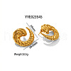 Fashionable Irregular Stainless Steel Stud Earrings for Women MT3122-4-1