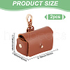 Imitation Leather Wedding Ring Storage Case with Alloy Clasps for Pet AJEW-WH0542-85-2