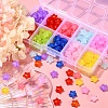 240Pcs 10 Colors Transparent Acrylic Beads MACR-YW0001-89-6