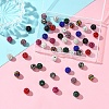 50Pcs 10 Colors Pave Disco Ball Beads FIND-YW0005-51-4