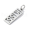 Non-Tarnish 304 Stainless Steel Pendants STAS-C097-64P-2