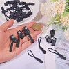 CHGCRAFT 36 Sets 3 Styles Detachable Plastic & Metal Zipper Slider Puller FIND-CA0009-86-3