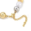 Rack Plating Brass Beaded Bracelets BJEW-P341-08B-G-3