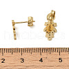 Ion Plating(IP) 304 Stainless Steel Stud Earring Findings STAS-I206-46G-3