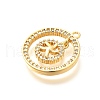 Brass Micro Pave Cubic Zirconia Pendants KK-G519-05G-06-2