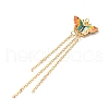 Rack Plating Brass Enamel Pendants KK-M230-29G-2