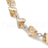 Brass Link Chain Bracelets BJEW-L685-02P-2