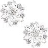 Fingerinspire Alloy Rhinestone Shoe Clip Findings FIND-FG0001-02P-1