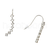 Alloy Rhinestone Dangle Earrings EJEW-F269-01P-2