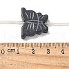 Natural Black Stone Beads Strands G-B136-A07-4