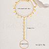 Simple Brass Summer Beach Vacation Women's Coin Toe Ring Anklets for Women FG6799-5