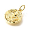 Brass Micro Pave Cubic Zirconia Pendants KK-V007-009G-03-2