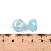 Imitation Jade Glass European Beads GPDL-N004-B14mm-A03-3