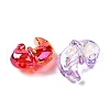 UV Plating Transparent Acrylic Beads MACR-F083-08-2