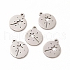 Non-Tarnish 201 Stainless Steel Charms STAS-E188-08P-2