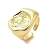 Rack Plating Brass Finger Ring RJEW-C072-07G-1