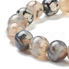 Natural Dragon Veins Agate Beaded Stretch Bracelets BJEW-A117-D-20-3