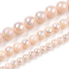 Electroplate Opaque Glass Beads Strands GLAA-T032-P10mm-AB09-4