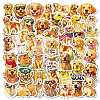 50Pcs Cartoon Dog Paper Stickers STIC-C012-18-2