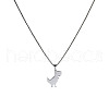 Cool Dinosaur Necklace Street Hip-hop Cool Couple Pendant Long Necklace OU0635-1