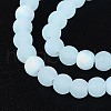 Frosted Imitation Jade Glass Beads Strands GLAA-T032-J4mm-MBB04-3