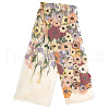 Ethnic Style Embroidered Flowers Polyester Tulle Lace Fabric DIY-WH0399-58-1