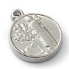 Non-Tarnish 304 Stainless Steel charms STAS-O145-15P-2