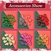 60Pcs 6 Colors Transparent Glass Bead Strands EGLA-FS0001-44-2